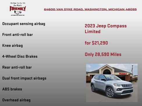 Used 2023 Jeep Compass Limited AWD/4WD image 15