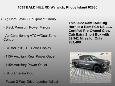 Certified 2022 RAM 1500 Big Horn image 14