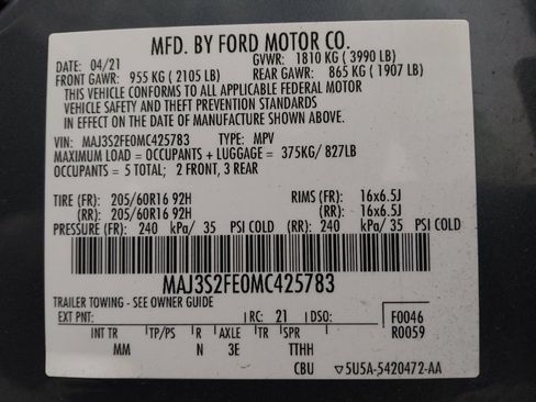 Used 2021 Ford EcoSport S FWD image 33