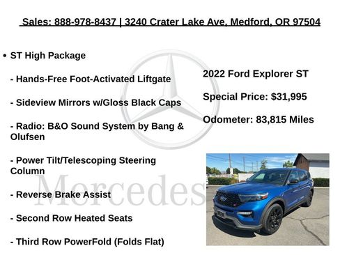 Used 2022 Ford Explorer ST w/ Equipment Group 401A AWD/4WD image 24
