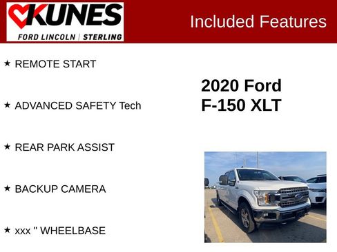 Used 2020 Ford F150 XLT w/ Equipment Group 302A Luxury AWD/4WD image 2