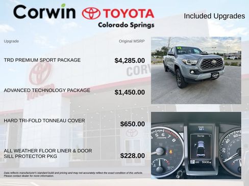 Used 2020 Toyota Tacoma TRD Sport w/ TRD Premium Sport Package AWD/4WD image 4