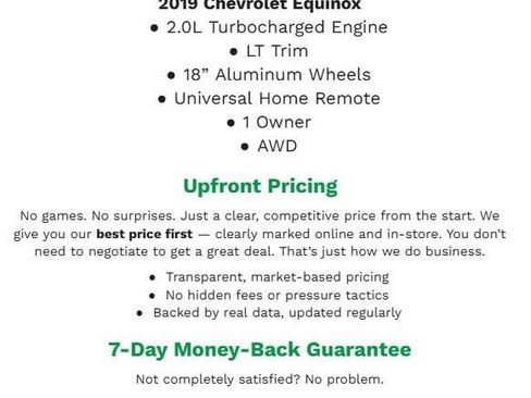 Used 2019 Chevrolet Equinox LT image 2