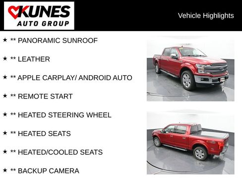 Used 2018 Ford F150 Lariat w/ Equipment Group 502A Luxury AWD/4WD image 2