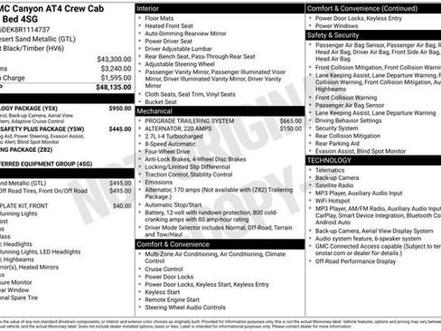 Used 2024 GMC Canyon AT4 w/ Technology Package AWD/4WD image 39
