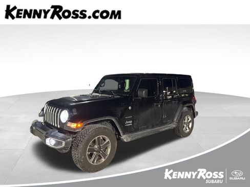 Used 2021 Jeep Wrangler Unlimited Sahara w/ Uconnect 4C Nav & Sound Group image 1