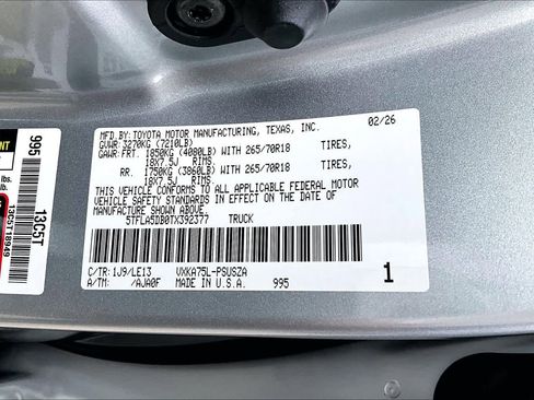 New 2026 Toyota Tundra SR5 AWD/4WD image 18
