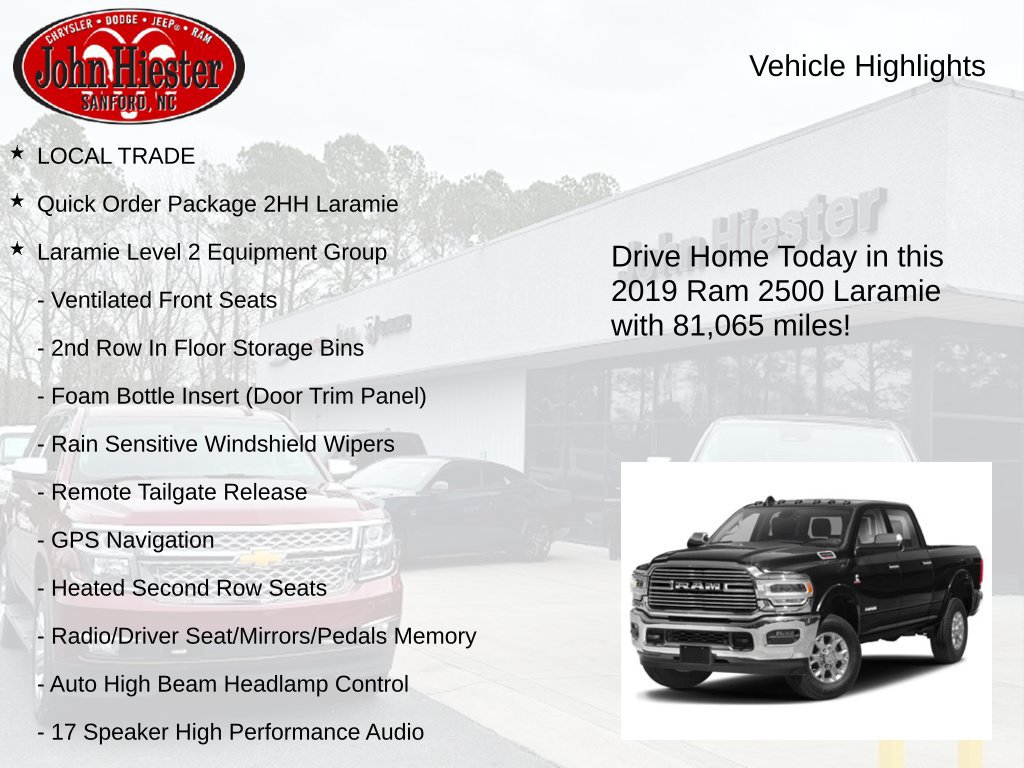 Used 2019 RAM 2500 Laramie RWD image 3