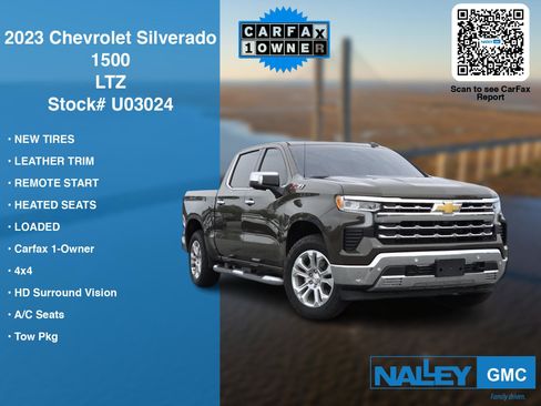 Used 2023 Chevrolet Silverado 1500 LTZ w/ Z71 Off-Road Package AWD/4WD image 7