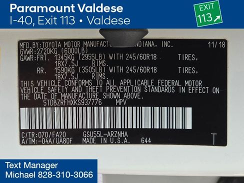 Used 2019 Toyota Highlander AWD V6 image 30