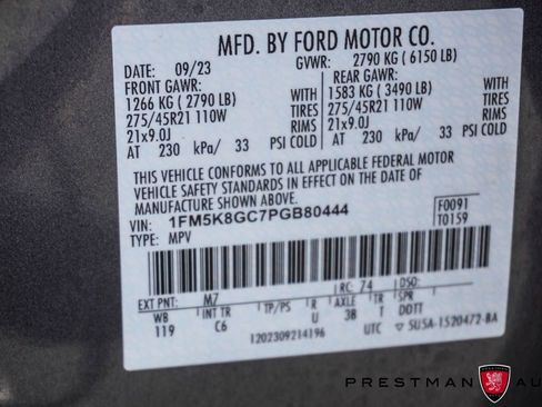 Used 2023 Ford Explorer ST w/ Equipment Group 401A AWD/4WD image 33