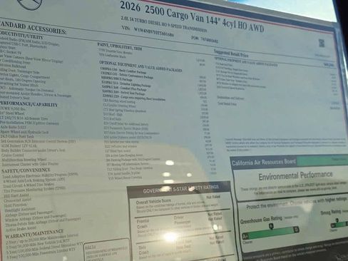 Used 2026 Mercedes-Benz Sprinter 2500 image 14