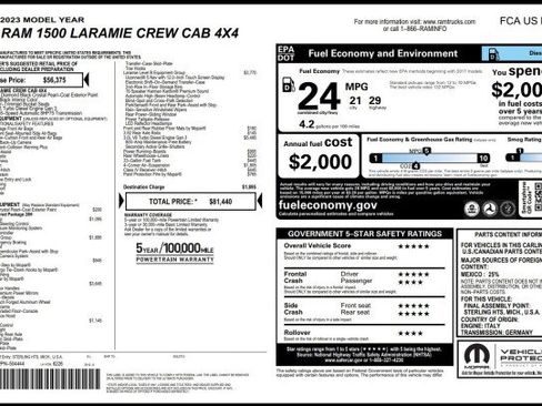 Used 2023 RAM 1500 Laramie image 64