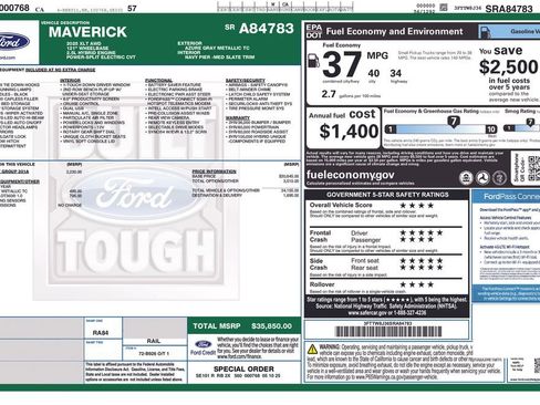 Used 2025 Ford Maverick XLT w/ Equipment Group 301A image 29