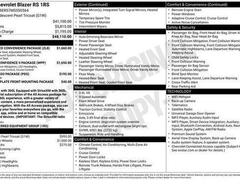 Certified 2021 Chevrolet Blazer RS w/ Enhanced Convenience Package FWD image 35