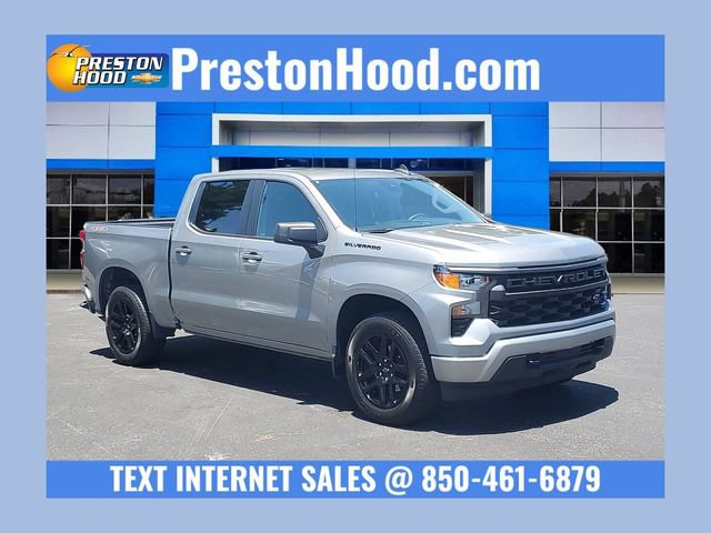 Certified 2023 Chevrolet Silverado 1500 Custom w/ LPO, Dark Essentials Package AWD/4WD image 1