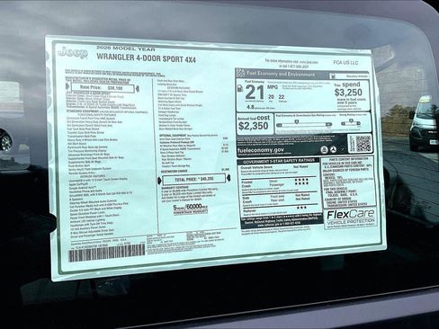 New 2026 Jeep Wrangler Unlimited Sport AWD/4WD image 13