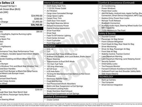 Certified 2026 Kia Seltos LX AWD/4WD image 41