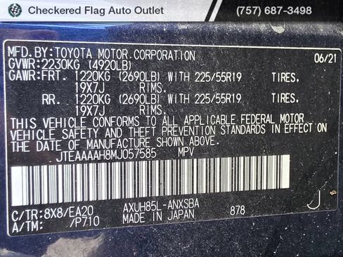 Used 2021 Toyota Venza Limited w/ Advanced Technology Package AWD/4WD image 20