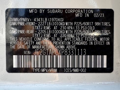 Used 2023 Subaru Crosstrek 2.0i Premium AWD/4WD image 16