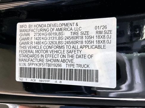 New 2026 Honda Ridgeline RTL image 21