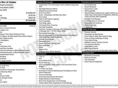 Used 2020 Kia Rio LX image 39
