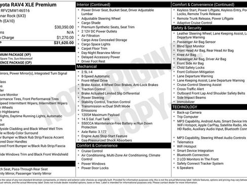 Used 2021 Toyota RAV4 XLE Premium FWD image 32