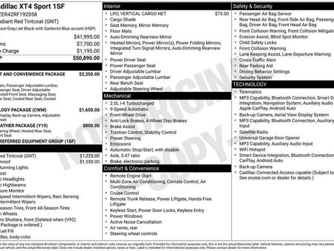 Certified 2024 Cadillac XT4 Sport FWD image 23