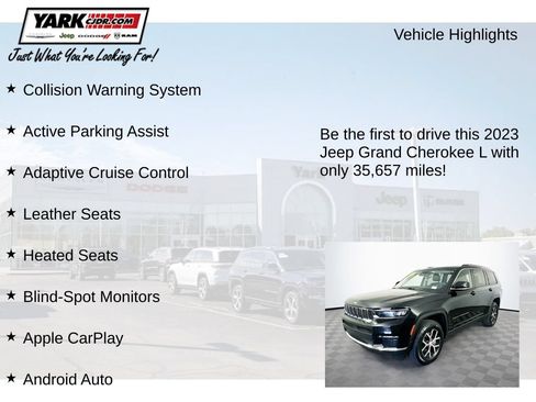Used 2023 Jeep Grand Cherokee L Limited AWD/4WD image 13