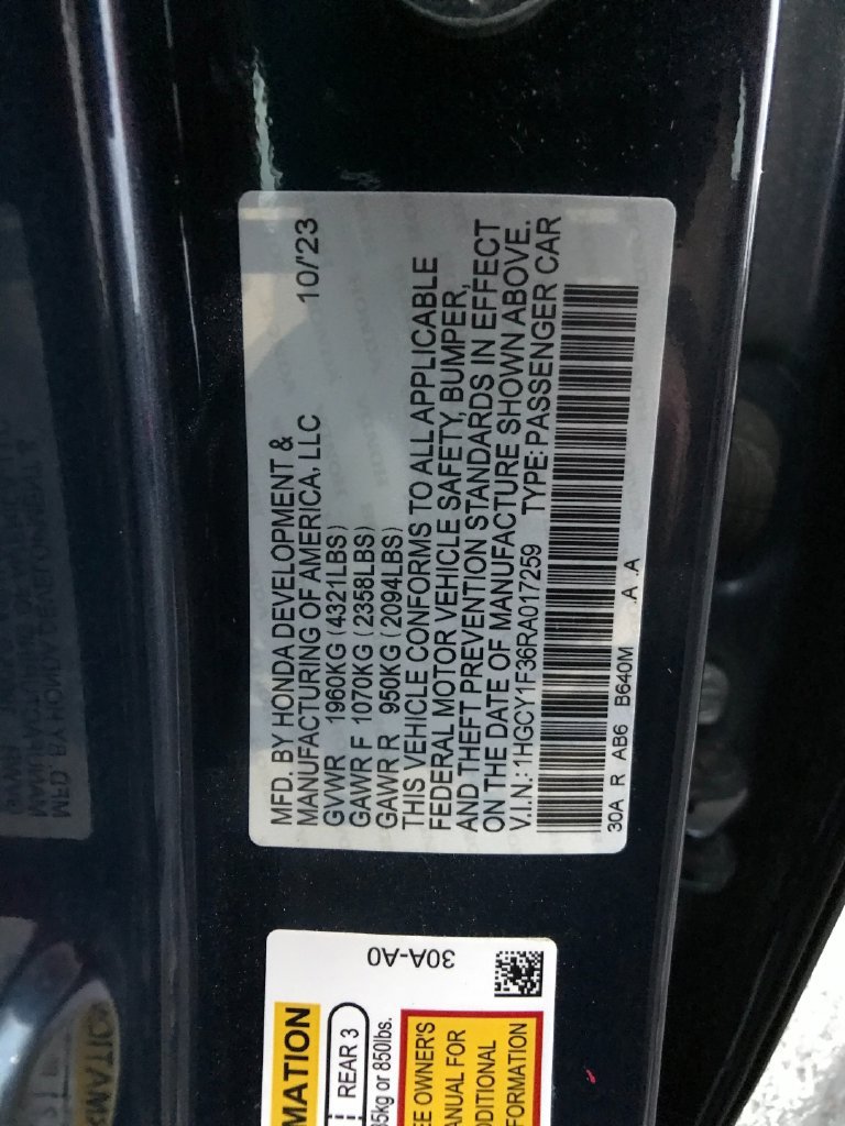 Certified 2024 Honda Accord EX image 16