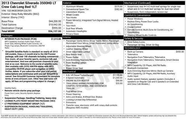 Used 2013 Chevrolet Silverado 3500 LT w/ Interior Plus Package AWD/4WD image 1