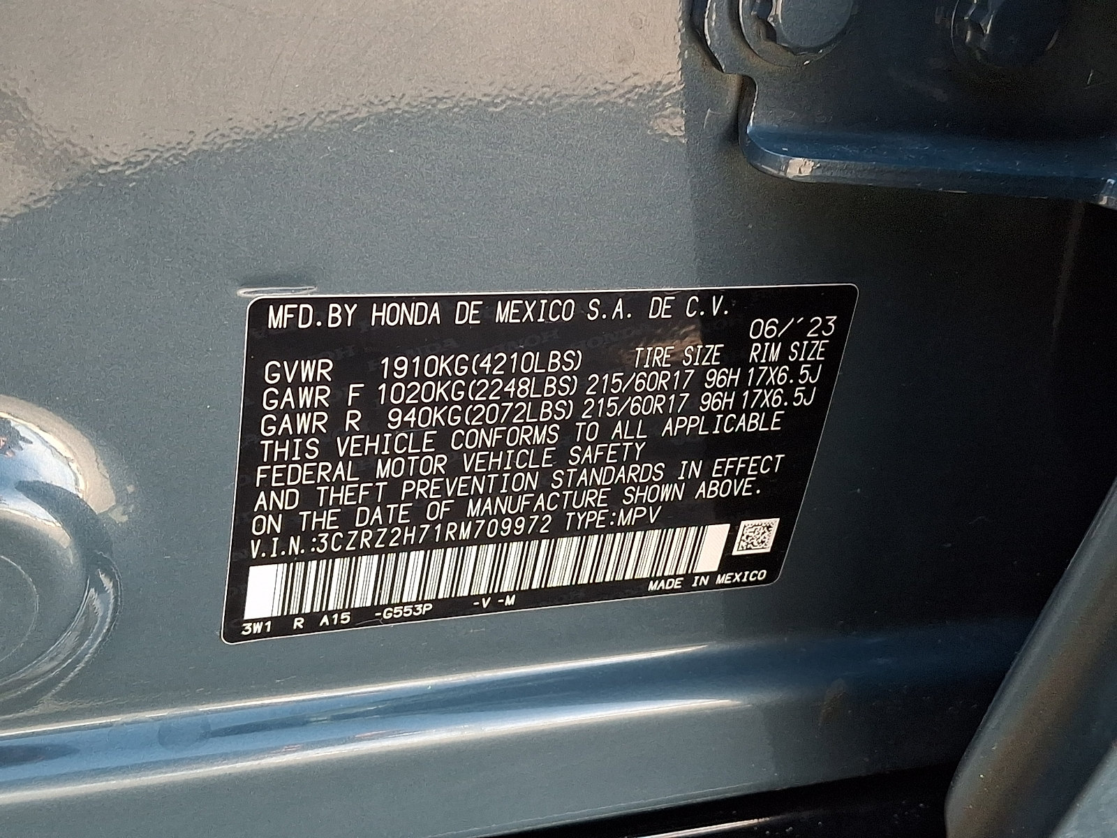 Certified 2024 Honda HR-V EX-L image 20