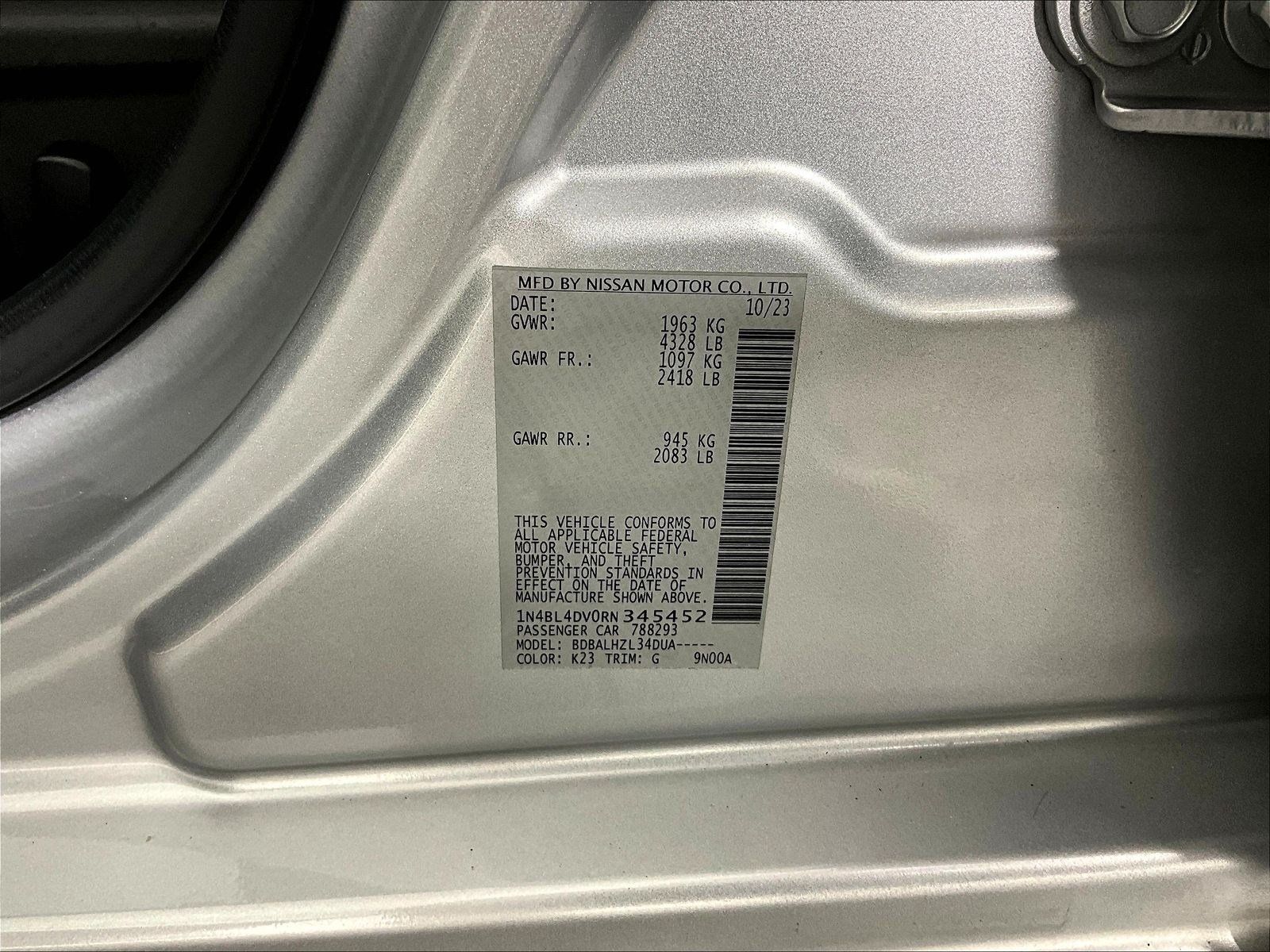 Certified 2024 Nissan Altima 2.5 SV FWD image 19