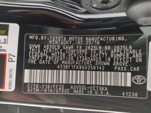 Used 2016 Toyota Camry SE FWD image 33