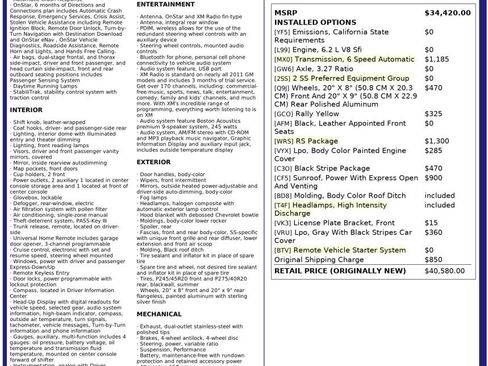 Used 2011 Chevrolet Camaro SS w/ RS Package image 2