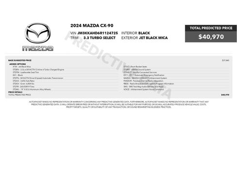 Used 2024 MAZDA CX-90 3.3 Turbo w/ Select Package AWD/4WD image 2