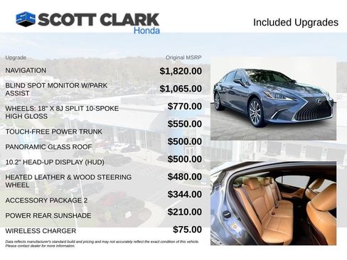 Used 2019 Lexus ES 350 w/ Accessory Package 2 FWD image 8