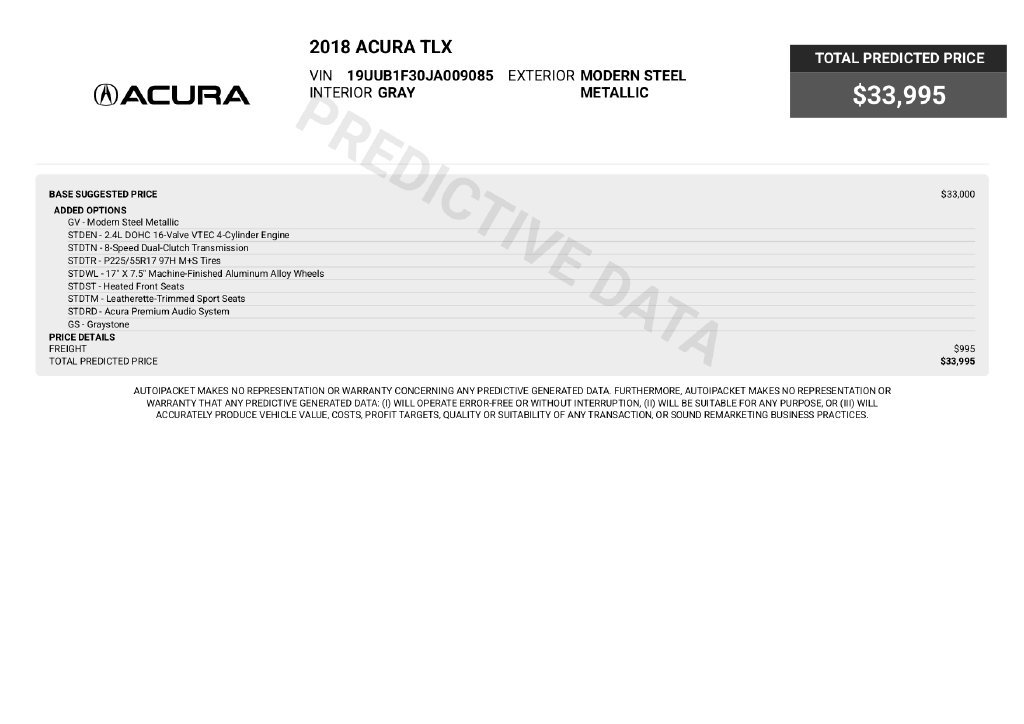 Used 2018 Acura TLX FWD image 5