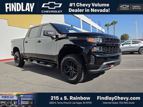 Certified 2021 Chevrolet Silverado 1500 Custom Trail Boss w/ Midnight Edition AWD/4WD image 1