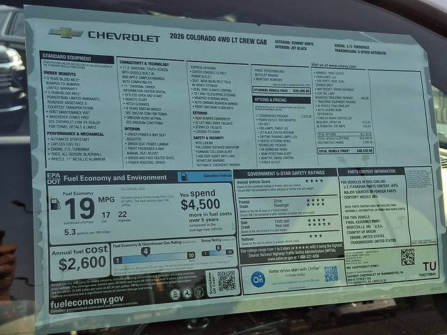 New 2026 Chevrolet Colorado LT w/ LT Convenience Package AWD/4WD image 11