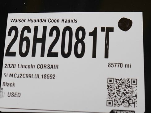 Used 2020 Lincoln Corsair Reserve w/ Equipment Group 201A FWD image 31
