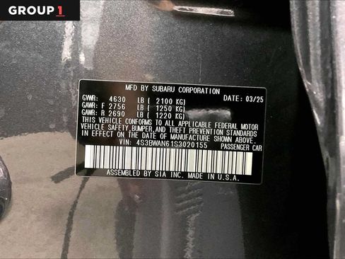 Certified 2025 Subaru Legacy Limited AWD/4WD image 37