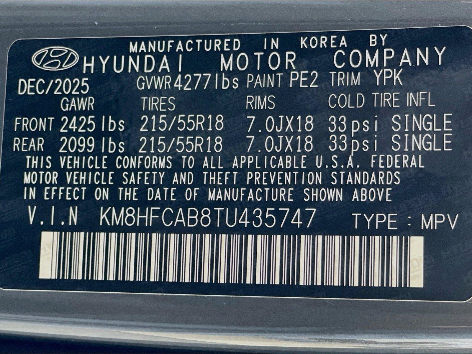 Certified 2026 Hyundai Kona SEL Sport AWD/4WD image 34