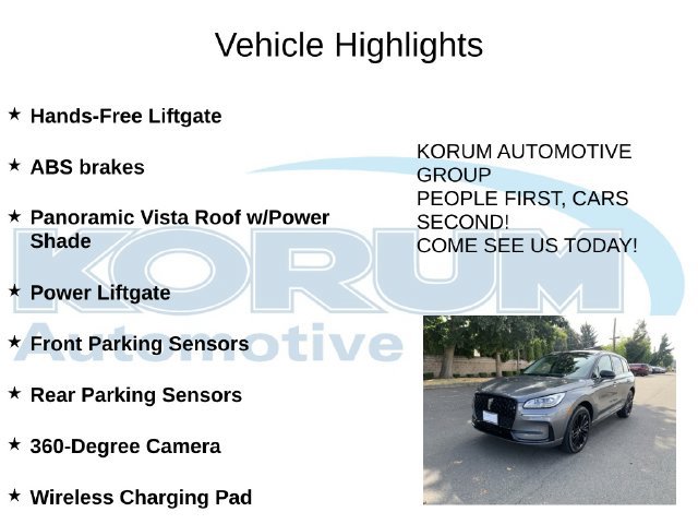 Certified 2025 Lincoln Corsair Reserve w/ Jet Appearance Package AWD/4WD image 12