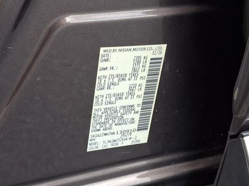 Used 2017 Nissan Murano SV w/ Premium Package AWD/4WD image 27