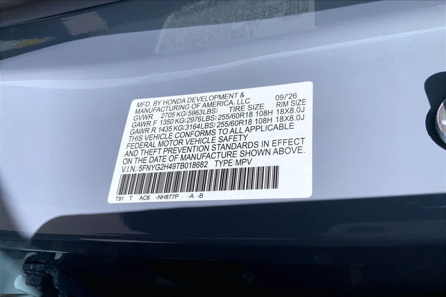 New 2026 Honda Pilot EX-L image 19