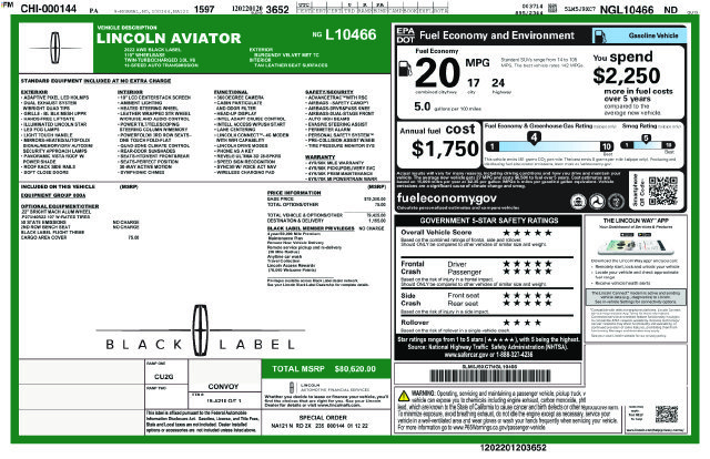 Used 2022 Lincoln Aviator Black Label AWD/4WD image 40