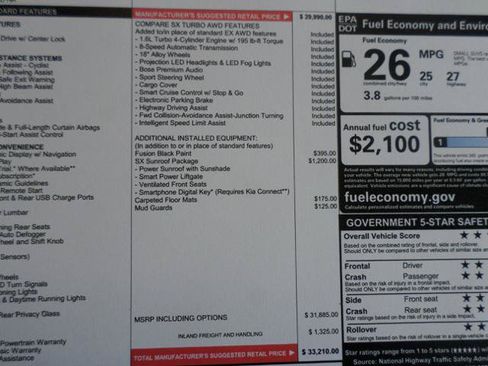 Used 2024 Kia Seltos SX w/ SX Sunroof Package AWD/4WD image 27
