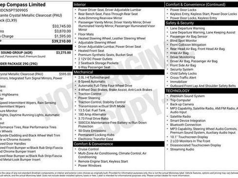 Used 2023 Jeep Compass Limited w/ Sun and Sound Group AWD/4WD image 26