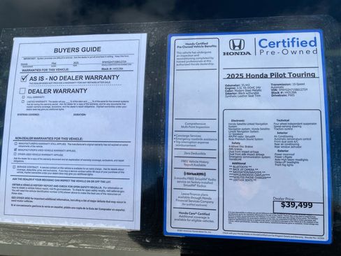 Certified 2025 Honda Pilot Touring image 37